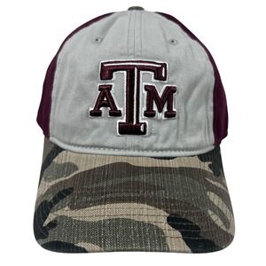 Adidas Texas A&M Aggies NCAA Camo Hat Red Gray‎ Baseball Cap